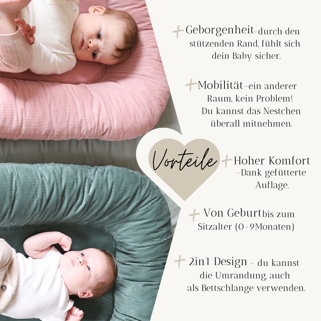 Babynest Bio Cord "Collien"