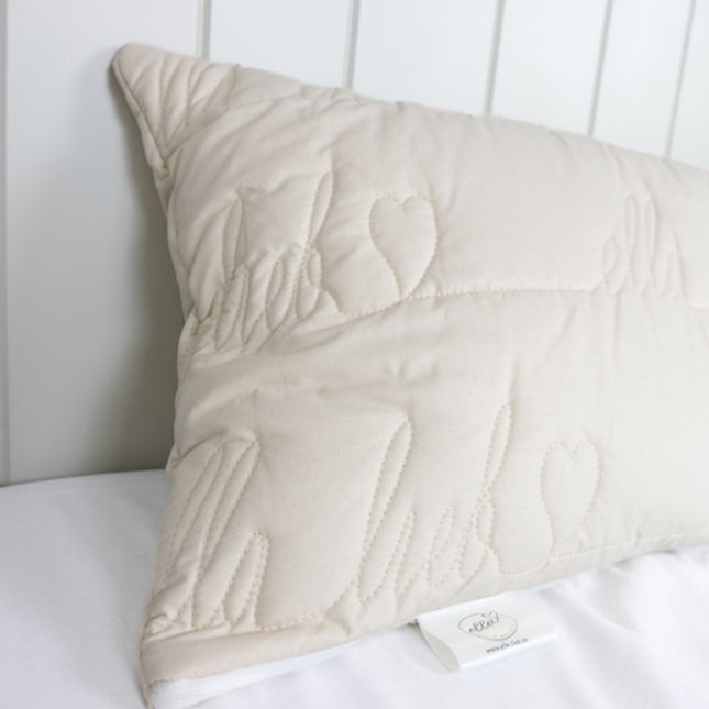 Lyocell Bio Kopfkissen  "Lou" mit Steppbezug