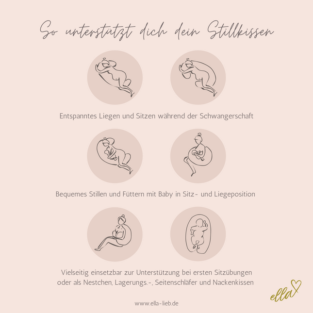 Stillkissen groß "Etoile" Baumwolle Pünktchen Anthrazit