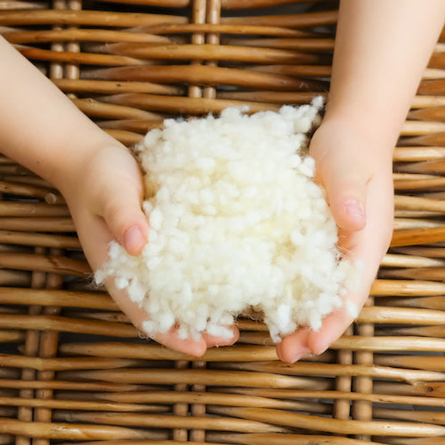 Schafwolle-Zirbe Bio Füllmaterial Wollkugeln mit Zirbeflocken Nachfüllpackung